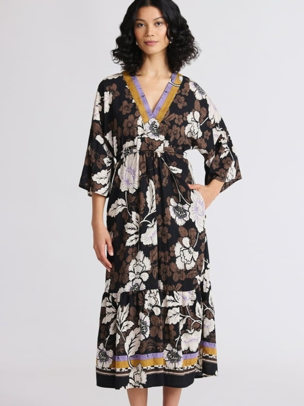 Sofia Vergara Tie Back Kaftan Style Dress - Size S - NWT